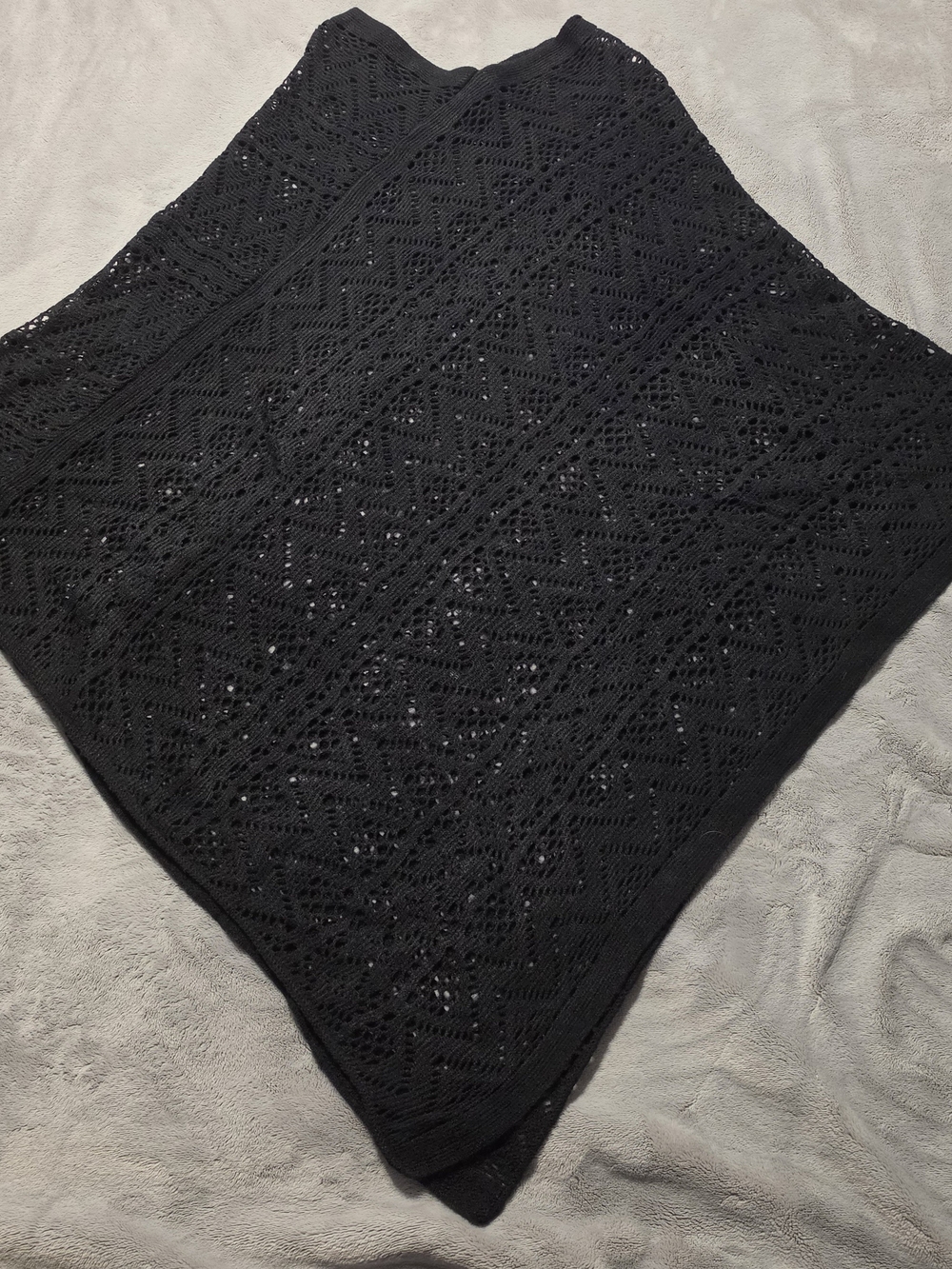 Black Crochet Knit Pencil TOP Women